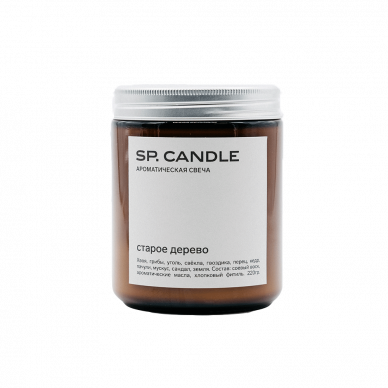 Ароматическая свеча "Старое дерево" SPCandle